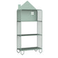 Scandinavian Style Bookshelf Open Back Bookcase for Office and Study Room 24"L x 11"W x 54.7"H Green Clearhalo 'Bookcases' 'furn' 'furn_bookcases' 'Furniture' 'furniture_bookcases' 'Office Furniture' 5029459