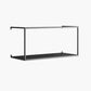 Metal Floating Bookcase Modern Style Wall Mounted Bookshelf for Home Office 21.7"L x 7.9"W x 9.8"H Black 1 Piece Clearhalo 'Bookcases' 'furn' 'furn_bookcases' 'Furniture' 'furniture_bookcases' 'Office Furniture' 5029468