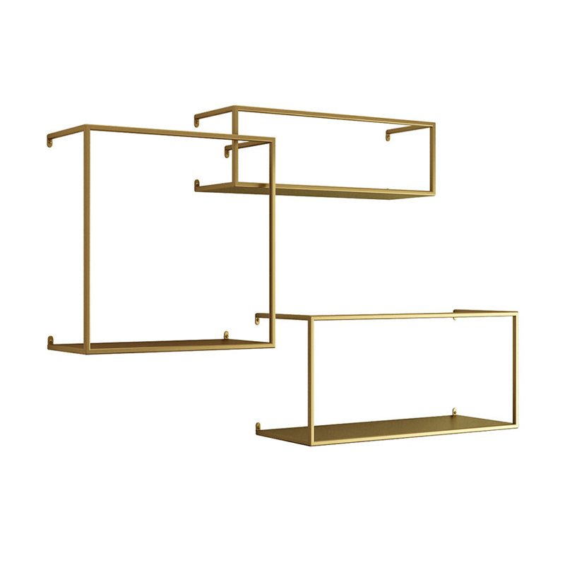 Metal Floating Bookcase Modern Style Wall Mounted Bookshelf for Home Office Clearhalo 'Bookcases' 'furn' 'furn_bookcases' 'Furniture' 'furniture_bookcases' 'Office Furniture' 5029473