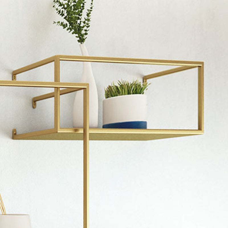 Metal Floating Bookcase Modern Style Wall Mounted Bookshelf for Home Office Clearhalo 'Bookcases' 'furn' 'furn_bookcases' 'Furniture' 'furniture_bookcases' 'Office Furniture' 5029482