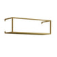 Metal Floating Bookcase Modern Style Wall Mounted Bookshelf for Home Office 19.7"L x 6.3"W x 5.9"H Gold 1 Piece Clearhalo 'Bookcases' 'furn' 'furn_bookcases' 'Furniture' 'furniture_bookcases' 'Office Furniture' 5029495