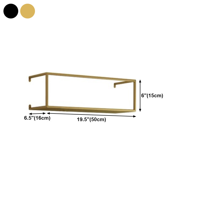 Metal Floating Bookcase Modern Style Wall Mounted Bookshelf for Home Office Clearhalo 'Bookcases' 'furn' 'furn_bookcases' 'Furniture' 'furniture_bookcases' 'Office Furniture' 5029498