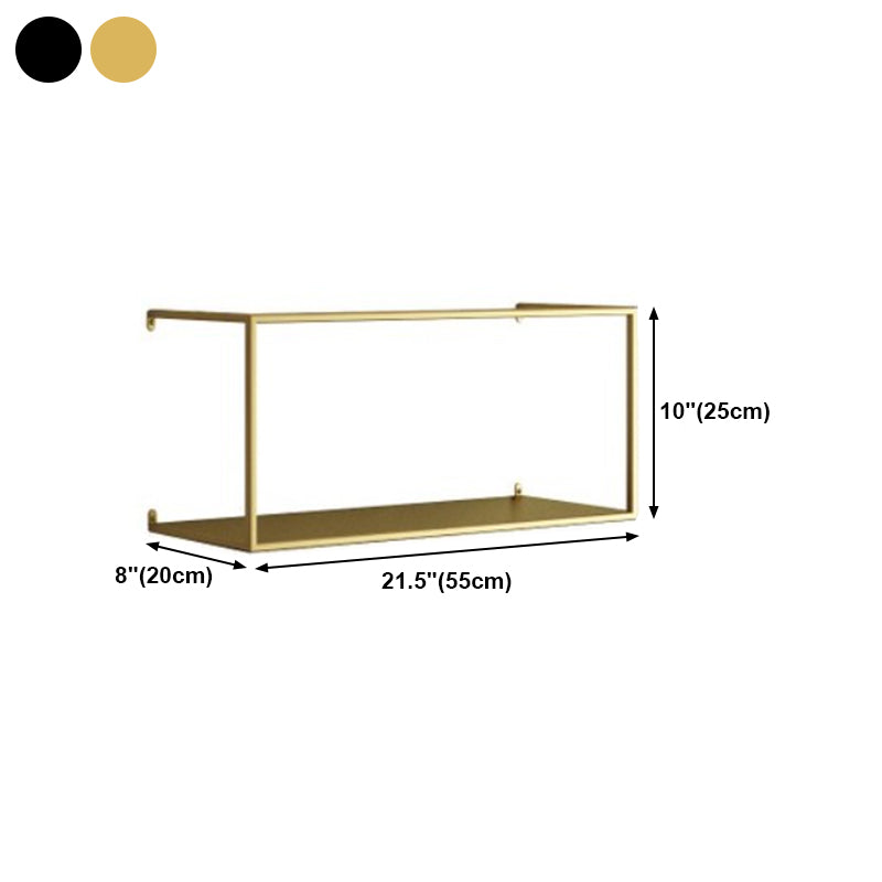 Metal Floating Bookcase Modern Style Wall Mounted Bookshelf for Home Office Clearhalo 'Bookcases' 'furn' 'furn_bookcases' 'Furniture' 'furniture_bookcases' 'Office Furniture' 5029499