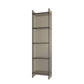 Acrylic Vertical Standard Bookshelf Scandinavian Closed Back Bookshelf 15.7"L x 9.8"W x 59.8"H Gray-Clear Clearhalo 'Bookcases' 'furn' 'furn_bookcases' 'Furniture' 'furniture_bookcases' 'Office Furniture' 5029515