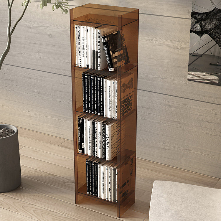 Acrylic Vertical Standard Bookshelf Scandinavian Closed Back Bookshelf Clearhalo 'Bookcases' 'furn' 'furn_bookcases' 'Furniture' 'furniture_bookcases' 'Office Furniture' 5029523