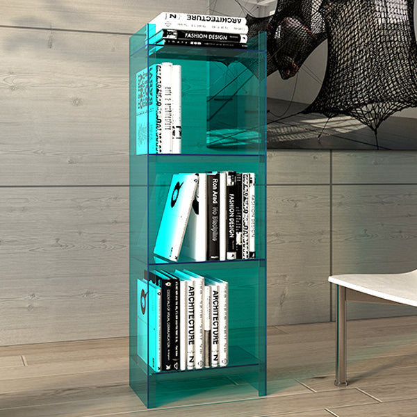Acrylic Vertical Standard Bookshelf Scandinavian Closed Back Bookshelf Clearhalo 'Bookcases' 'furn' 'furn_bookcases' 'Furniture' 'furniture_bookcases' 'Office Furniture' 5029524