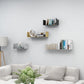 Metal Floating Bookcase Modern Style Closed Back Bookshelf for Home Office Clearhalo 'Bookcases' 'furn' 'furn_bookcases' 'Furniture' 'furniture_bookcases' 'Office Furniture' 5029541