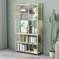 Gold and Black Etagere Bookshelf Scandinavian Iron Bookshelf for Home Office Clearhalo 'Bookcases' 'furn' 'furn_bookcases' 'Furniture' 'furniture_bookcases' 'Office Furniture' 5029555