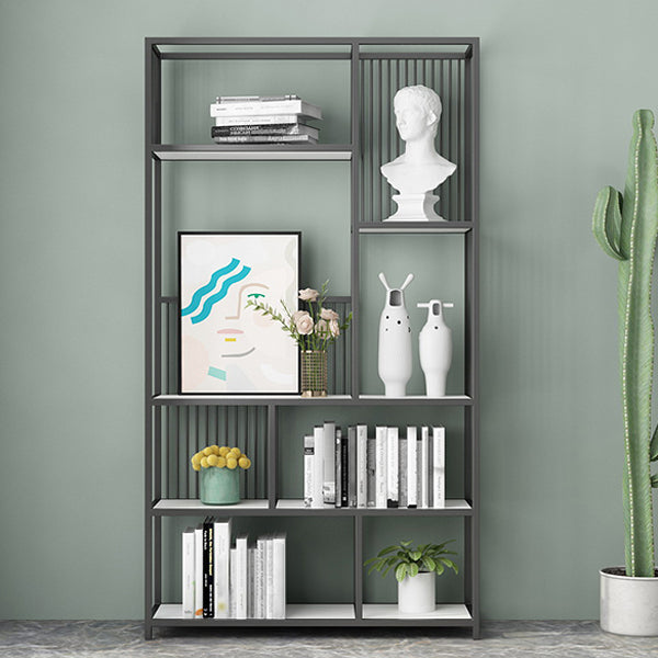 Gold and Black Etagere Bookshelf Scandinavian Iron Bookshelf for Home Office Clearhalo 'Bookcases' 'furn' 'furn_bookcases' 'Furniture' 'furniture_bookcases' 'Office Furniture' 5029559