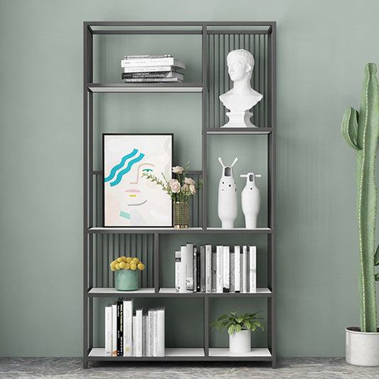 Gold and Black Etagere Bookshelf Scandinavian Iron Bookshelf for Home Office Clearhalo 'Bookcases' 'furn' 'furn_bookcases' 'Furniture' 'furniture_bookcases' 'Office Furniture' 5029559