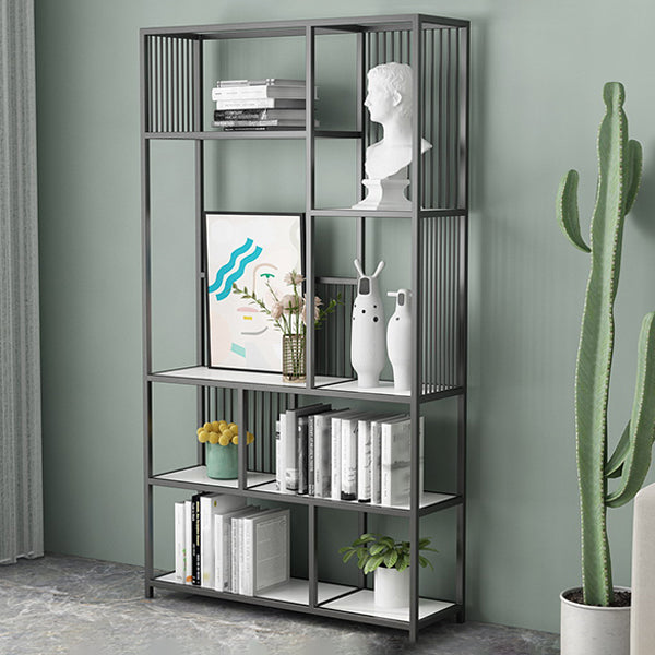Gold and Black Etagere Bookshelf Scandinavian Iron Bookshelf for Home Office Clearhalo 'Bookcases' 'furn' 'furn_bookcases' 'Furniture' 'furniture_bookcases' 'Office Furniture' 5029563