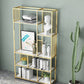 Gold and Black Etagere Bookshelf Scandinavian Iron Bookshelf for Home Office Clearhalo 'Bookcases' 'furn' 'furn_bookcases' 'Furniture' 'furniture_bookcases' 'Office Furniture' 5029564
