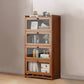 Engineered Wood Barrister Bookcase Contemporary Closed Back Bookshelf with Doors 26"L x 11"W x 55.1"H Clearhalo 'Bookcases' 'furn' 'furn_bookcases' 'Furniture' 'furniture_bookcases' 'Office Furniture' 5029577