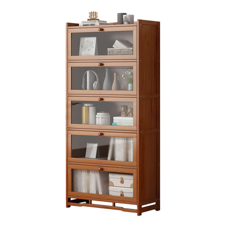 Engineered Wood Barrister Bookcase Contemporary Closed Back Bookshelf with Doors Clearhalo 'Bookcases' 'furn' 'furn_bookcases' 'Furniture' 'furniture_bookcases' 'Office Furniture' 5029579