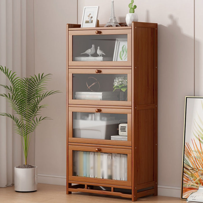 Engineered Wood Barrister Bookcase Contemporary Closed Back Bookshelf with Doors Clearhalo 'Bookcases' 'furn' 'furn_bookcases' 'Furniture' 'furniture_bookcases' 'Office Furniture' 5029587