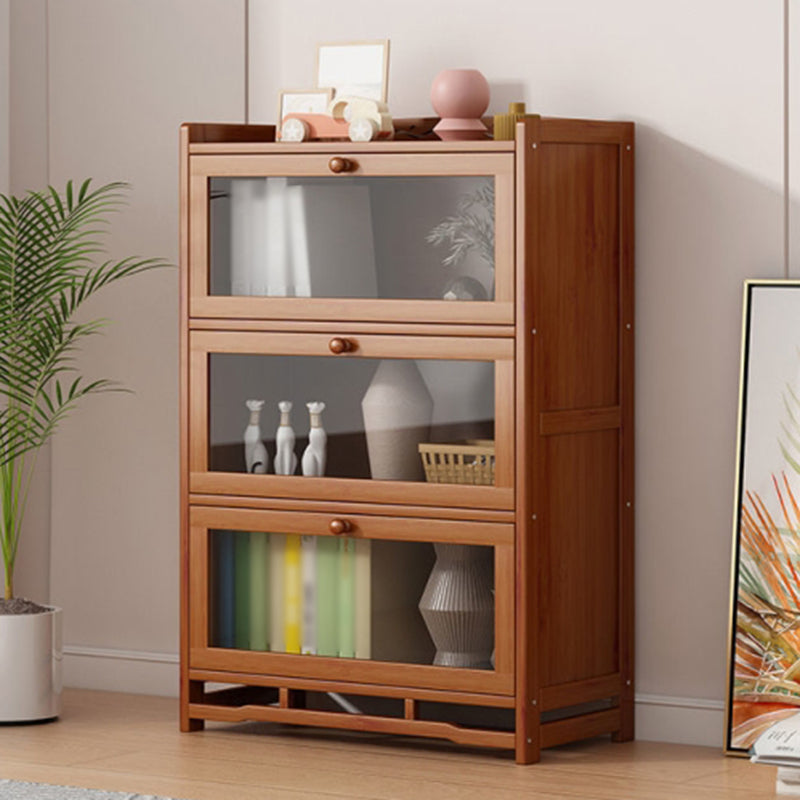 Engineered Wood Barrister Bookcase Contemporary Closed Back Bookshelf with Doors Clearhalo 'Bookcases' 'furn' 'furn_bookcases' 'Furniture' 'furniture_bookcases' 'Office Furniture' 5029589