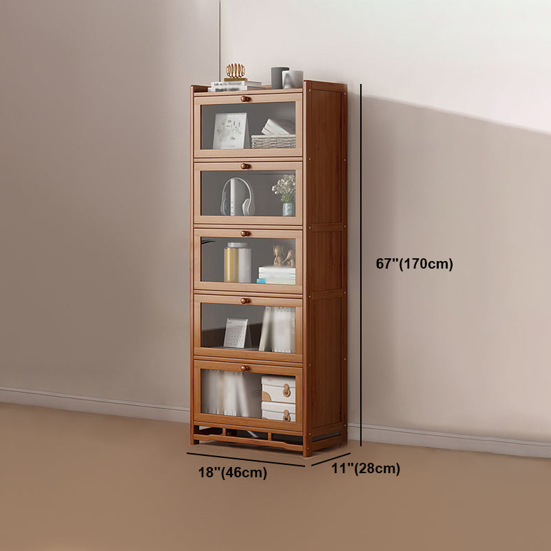 Engineered Wood Barrister Bookcase Contemporary Closed Back Bookshelf with Doors Clearhalo 'Bookcases' 'furn' 'furn_bookcases' 'Furniture' 'furniture_bookcases' 'Office Furniture' 5029597