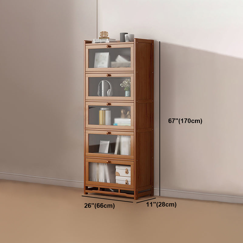 Engineered Wood Barrister Bookcase Contemporary Closed Back Bookshelf with Doors Clearhalo 'Bookcases' 'furn' 'furn_bookcases' 'Furniture' 'furniture_bookcases' 'Office Furniture' 5029598