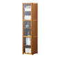 Vertical Standard Bookcase Contemporary Bamboo Closed Back Bookcase for Home Office 11.8"L x 11.8"W x 59.1"H Clearhalo 'Bookcases' 'furn' 'furn_bookcases' 'Furniture' 'furniture_bookcases' 'Office Furniture' 5029601