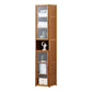 Vertical Standard Bookcase Contemporary Bamboo Closed Back Bookcase for Home Office 11.8"L x 11.8"W x 68.9"H Clearhalo 'Bookcases' 'furn' 'furn_bookcases' 'Furniture' 'furniture_bookcases' 'Office Furniture' 5029602