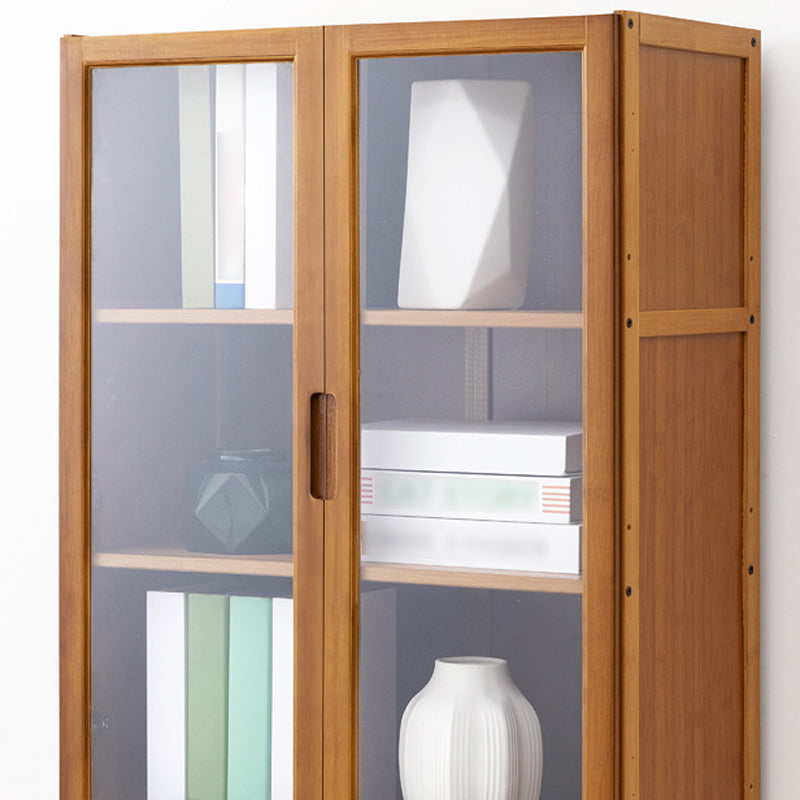 Vertical Standard Bookcase Contemporary Bamboo Closed Back Bookcase for Home Office Clearhalo 'Bookcases' 'furn' 'furn_bookcases' 'Furniture' 'furniture_bookcases' 'Office Furniture' 5029606