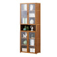 Vertical Standard Bookcase Contemporary Bamboo Closed Back Bookcase for Home Office 23.6"L x 11.8"W x 68.9"H Clearhalo 'Bookcases' 'furn' 'furn_bookcases' 'Furniture' 'furniture_bookcases' 'Office Furniture' 5029611