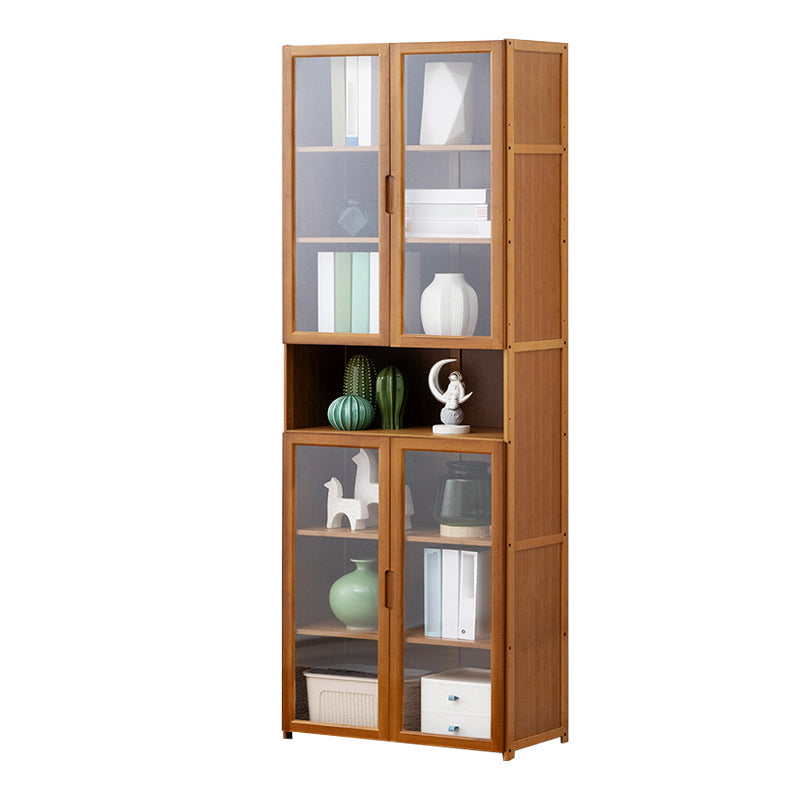 Vertical Standard Bookcase Contemporary Bamboo Closed Back Bookcase for Home Office 23.6"L x 11.8"W x 68.9"H Clearhalo 'Bookcases' 'furn' 'furn_bookcases' 'Furniture' 'furniture_bookcases' 'Office Furniture' 5029611