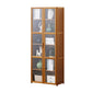 Vertical Standard Bookcase Contemporary Bamboo Closed Back Bookcase for Home Office 23.6"L x 11.8"W x 59.1"H Clearhalo 'Bookcases' 'furn' 'furn_bookcases' 'Furniture' 'furniture_bookcases' 'Office Furniture' 5029615