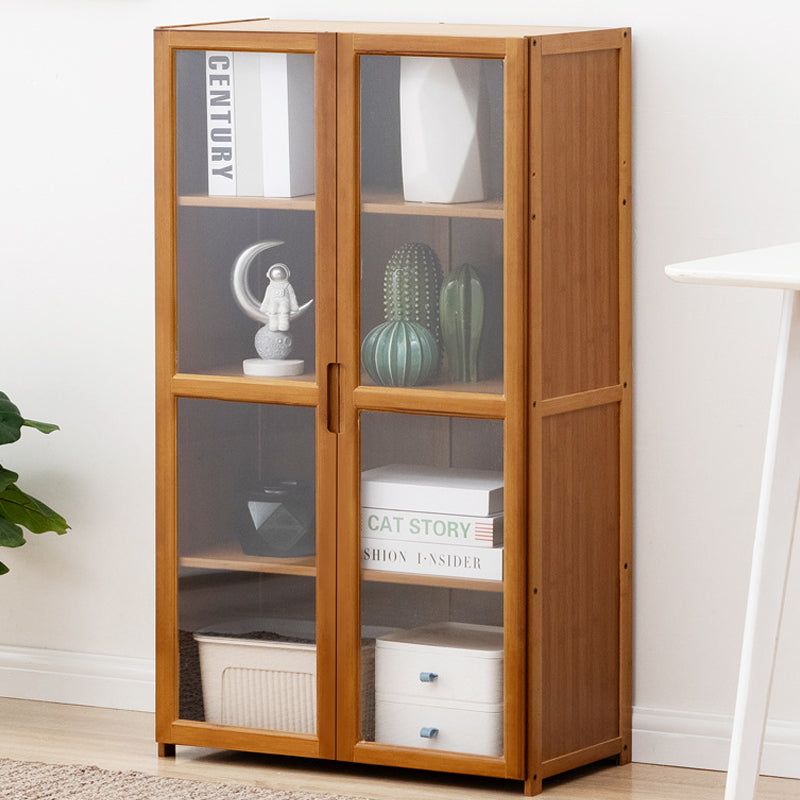 Vertical Standard Bookcase Contemporary Bamboo Closed Back Bookcase for Home Office Clearhalo 'Bookcases' 'furn' 'furn_bookcases' 'Furniture' 'furniture_bookcases' 'Office Furniture' 5029619