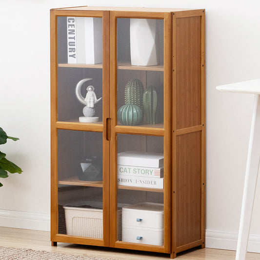 Vertical Standard Bookcase Contemporary Bamboo Closed Back Bookcase for Home Office Clearhalo 'Bookcases' 'furn' 'furn_bookcases' 'Furniture' 'furniture_bookcases' 'Office Furniture' 5029619