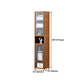 Vertical Standard Bookcase Contemporary Bamboo Closed Back Bookcase for Home Office Clearhalo 'Bookcases' 'furn' 'furn_bookcases' 'Furniture' 'furniture_bookcases' 'Office Furniture' 5029628
