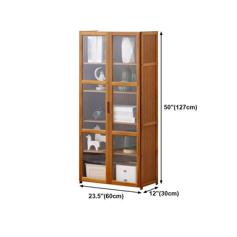 Vertical Standard Bookcase Contemporary Bamboo Closed Back Bookcase for Home Office Clearhalo 'Bookcases' 'furn' 'furn_bookcases' 'Furniture' 'furniture_bookcases' 'Office Furniture' 5029632
