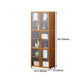 Vertical Standard Bookcase Contemporary Bamboo Closed Back Bookcase for Home Office Clearhalo 'Bookcases' 'furn' 'furn_bookcases' 'Furniture' 'furniture_bookcases' 'Office Furniture' 5029633
