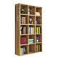Manufactured Wood Standard Bookshelf Scandinavian Bookshelf for Study Room 42.9"L x 11.8"W x 70.9"H Walnut Clearhalo 'Bookcases' 'furn' 'furn_bookcases' 'Furniture' 'furniture_bookcases' 'Office Furniture' 5029644