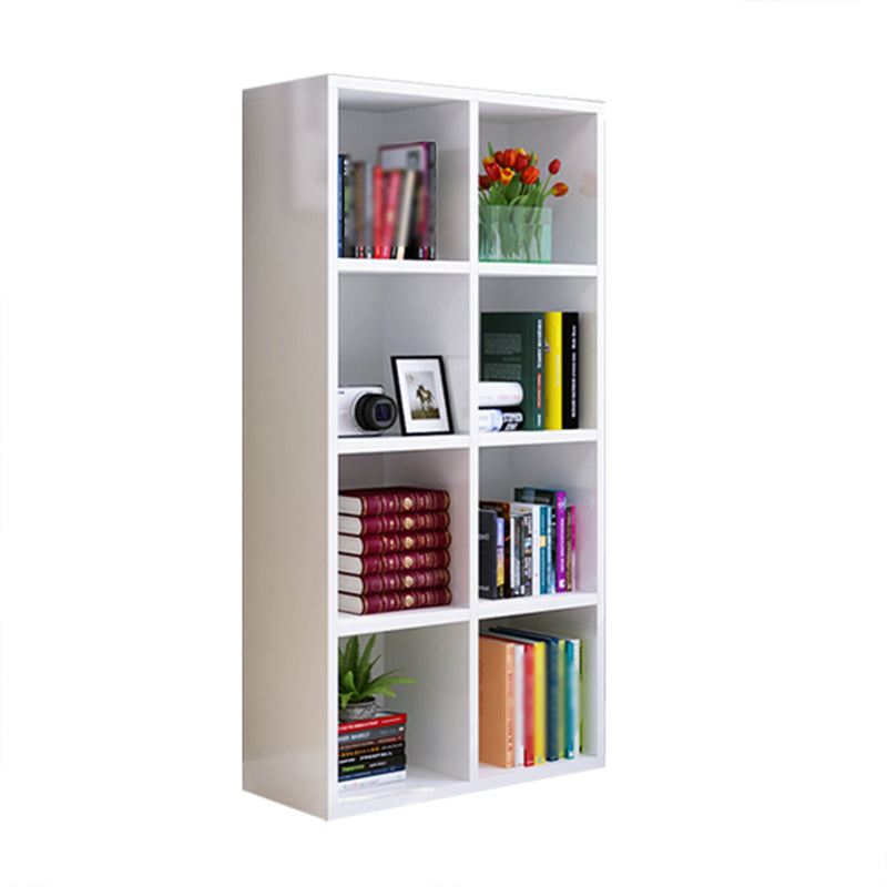 Manufactured Wood Standard Bookshelf Scandinavian Bookshelf for Study Room 29.1"L x 11.8"W x 57.1"H White Clearhalo 'Bookcases' 'furn' 'furn_bookcases' 'Furniture' 'furniture_bookcases' 'Office Furniture' 5029645