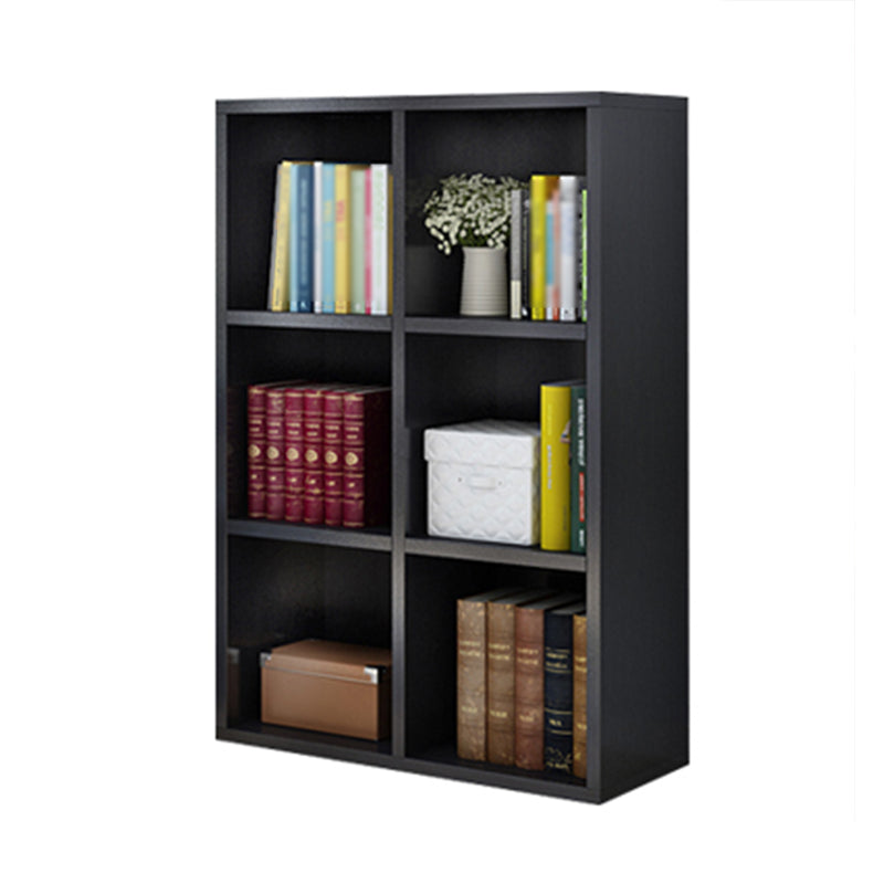 Manufactured Wood Standard Bookshelf Scandinavian Bookshelf for Study Room 29.1"L x 11.8"W x 42.9"H Black Clearhalo 'Bookcases' 'furn' 'furn_bookcases' 'Furniture' 'furniture_bookcases' 'Office Furniture' 5029655