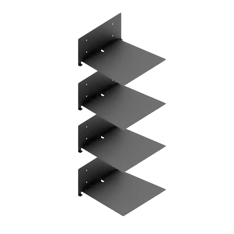 Wall Mounted Bookshelf Industrial Style Bookcase for Office and Study Room Black 4 Piece Set Clearhalo 'Bookcases' 'furn' 'furn_bookcases' 'Furniture' 'furniture_bookcases' 'Office Furniture' 5029667