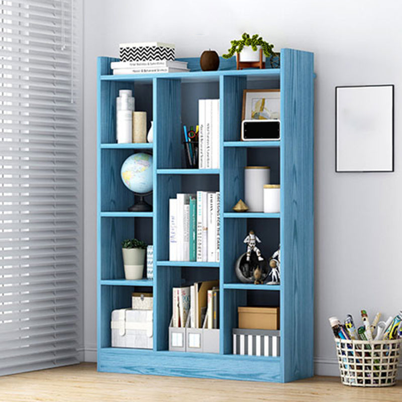 Engineered Wood Standard Bookcase Contemporary Open Back Bookcase Clearhalo 'Bookcases' 'furn' 'furn_bookcases' 'Furniture' 'furniture_bookcases' 'Office Furniture' 5029694