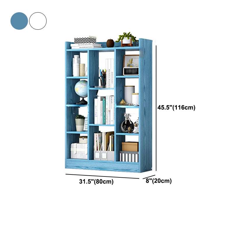 Engineered Wood Standard Bookcase Contemporary Open Back Bookcase Clearhalo 'Bookcases' 'furn' 'furn_bookcases' 'Furniture' 'furniture_bookcases' 'Office Furniture' 5029697