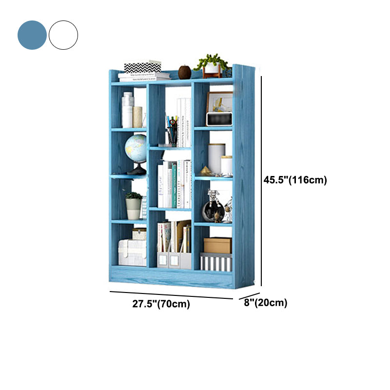 Engineered Wood Standard Bookcase Contemporary Open Back Bookcase Clearhalo 'Bookcases' 'furn' 'furn_bookcases' 'Furniture' 'furniture_bookcases' 'Office Furniture' 5029698
