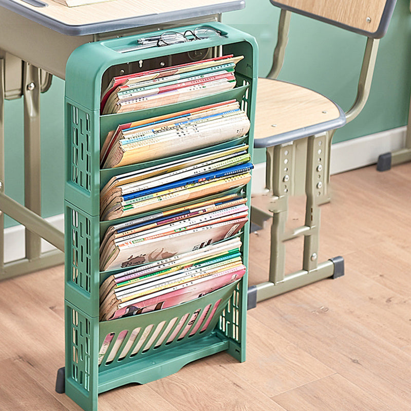 Contemporary Plastic Geometric Bookshelf Closed Back Bookshelf for Classroom Clearhalo 'Bookcases' 'furn' 'furn_bookcases' 'Furniture' 'furniture_bookcases' 'Office Furniture' 5029704