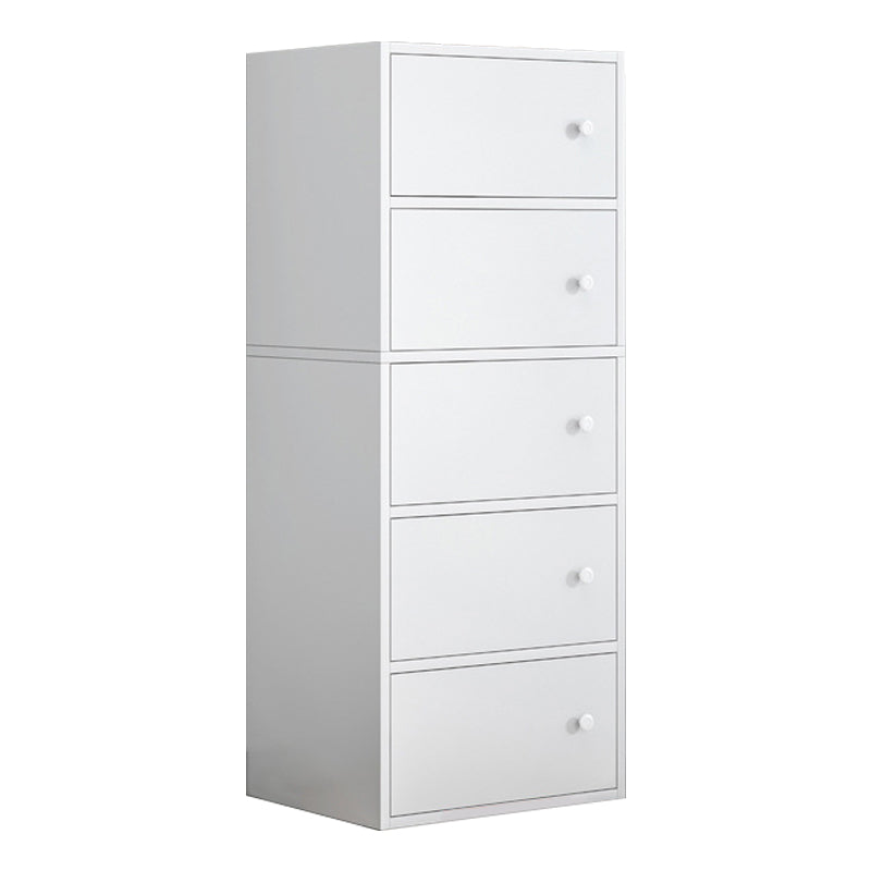 Wood Dining Room Sideboard Cabinet Modern Buffet Server Cabinet with Drawers 16"L x 12"W x 50"H White Clearhalo 'buffet_sideboard' 'Buffets & Sideboards' 'furn' 'furn_buffet_sideboard' 'Furniture' 'furniture_buffet_sideboard' 'Kitchen & Dining Furniture' 5029735