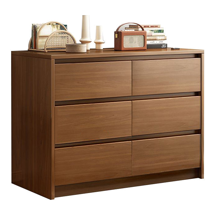 Modern Simple Dining Buffet Engineered Wood Sideboard Buffet with Drawer for Living Room 35"L x 16"W x 31"H Brown Clearhalo 'buffet_sideboard' 'Buffets & Sideboards' 'furn' 'furn_buffet_sideboard' 'Furniture' 'furniture_buffet_sideboard' 'Kitchen & Dining Furniture' 5029744