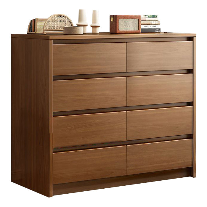 Modern Simple Dining Buffet Engineered Wood Sideboard Buffet with Drawer for Living Room 35"L x 16"W x 41"H Brown Clearhalo 'buffet_sideboard' 'Buffets & Sideboards' 'furn' 'furn_buffet_sideboard' 'Furniture' 'furniture_buffet_sideboard' 'Kitchen & Dining Furniture' 5029746