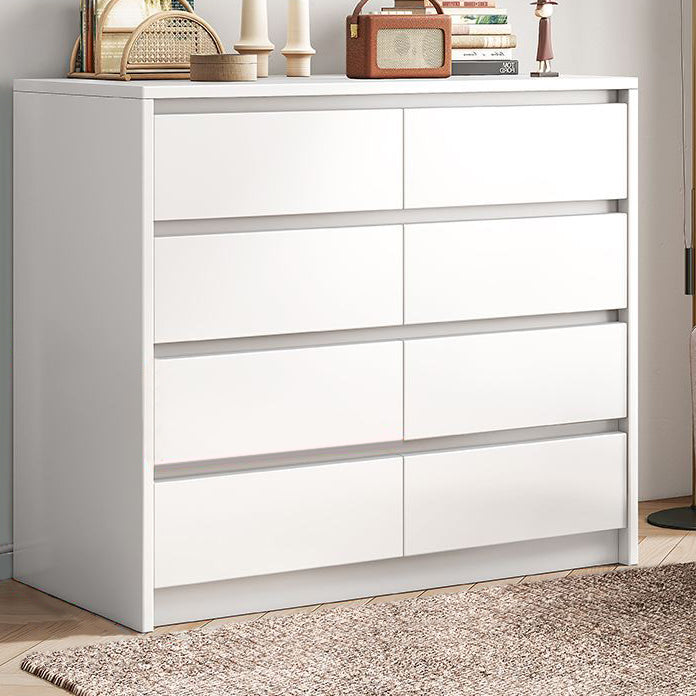Modern Simple Dining Buffet Engineered Wood Sideboard Buffet with Drawer for Living Room 35"L x 16"W x 41"H White Clearhalo 'buffet_sideboard' 'Buffets & Sideboards' 'furn' 'furn_buffet_sideboard' 'Furniture' 'furniture_buffet_sideboard' 'Kitchen & Dining Furniture' 5029755