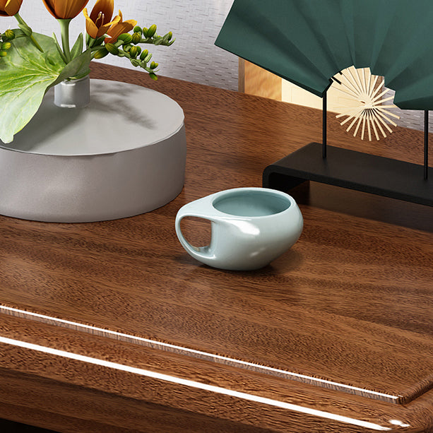 Modern Style 3 Drawer Buffet Table Wood Top Dining Table for Living Room Clearhalo 'buffet_sideboard' 'Buffets & Sideboards' 'furn' 'furn_buffet_sideboard' 'Furniture' 'furniture_buffet_sideboard' 'Kitchen & Dining Furniture' 5029773