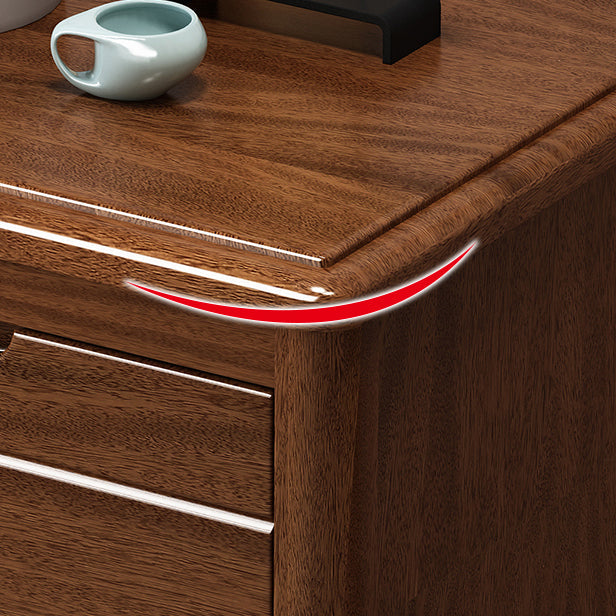 Modern Style 3 Drawer Buffet Table Wood Top Dining Table for Living Room Clearhalo 'buffet_sideboard' 'Buffets & Sideboards' 'furn' 'furn_buffet_sideboard' 'Furniture' 'furniture_buffet_sideboard' 'Kitchen & Dining Furniture' 5029775