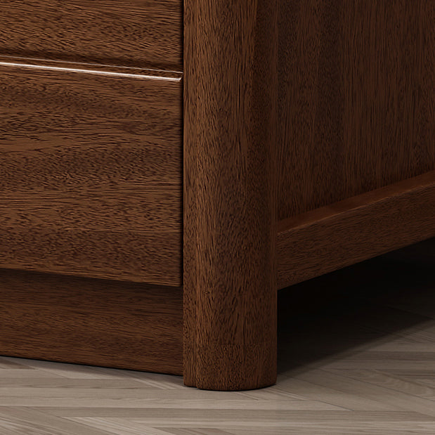 Modern Style 3 Drawer Buffet Table Wood Top Dining Table for Living Room Clearhalo 'buffet_sideboard' 'Buffets & Sideboards' 'furn' 'furn_buffet_sideboard' 'Furniture' 'furniture_buffet_sideboard' 'Kitchen & Dining Furniture' 5029778