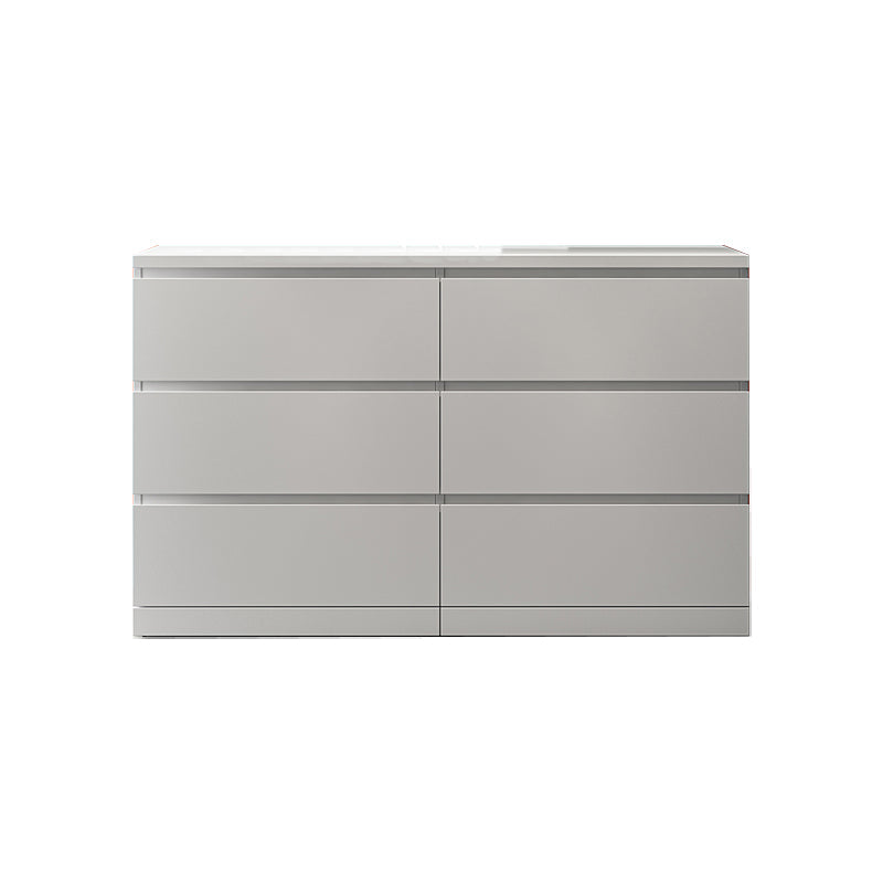 Artificial Wood Living Room Sideboard Cabinet Modern Buffet Server Cabinet with Drawer 47"L x 16"W x 30"H White Clearhalo 'buffet_sideboard' 'Buffets & Sideboards' 'furn' 'furn_buffet_sideboard' 'Furniture' 'furniture_buffet_sideboard' 'Kitchen & Dining Furniture' 5029798