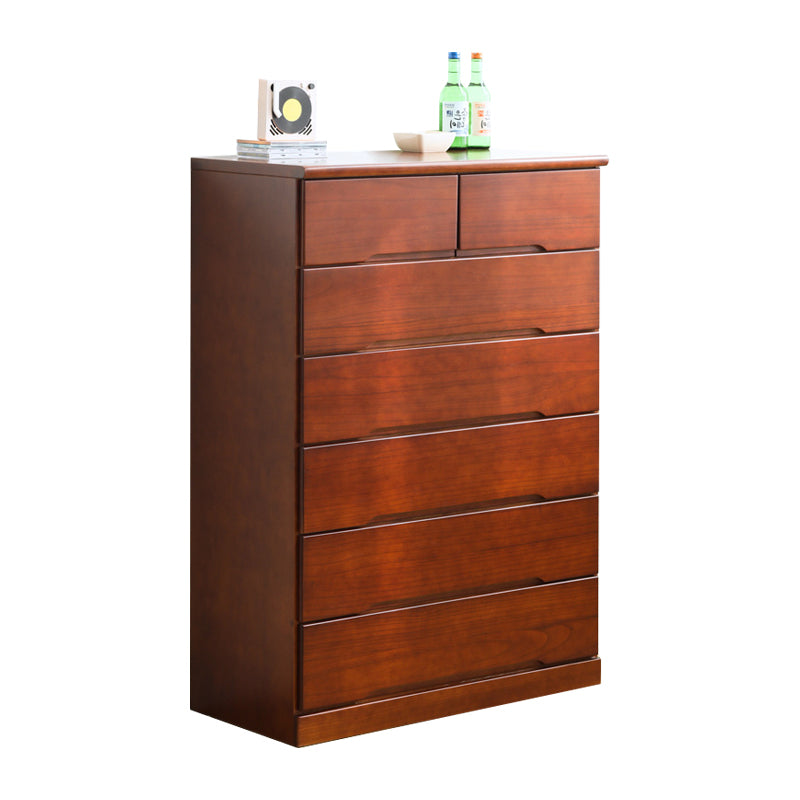 Modern Wood Sideboard Buffet Table with Drawer for Dining Room 31"L x 16"W x 45"H Red Brown Clearhalo 'buffet_sideboard' 'Buffets & Sideboards' 'furn' 'furn_buffet_sideboard' 'Furniture' 'furniture_buffet_sideboard' 'Kitchen & Dining Furniture' 5029833